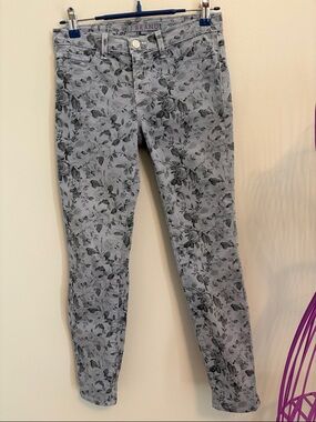 J Brand Heaven Mini Gray Floral Capris